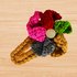 A crochet fan Hair clip PDF pattern