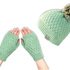 2 PDFs-set: beanie & gloves "Flora", adult/children