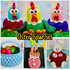 4 Easter instructions in a savings set - Crochet Pattern