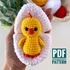 Crochet pattern Easter chicken in egg - Amigurumi chick pattern