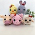 Crochet Pattern easter bunny cow chicken sheep pig plush, mini animals