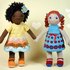 Summer Girls, Set Doll in 2 Variations + 2 Dresses, knitting pattern