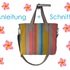 Schnitt + Anleitung Tote Bag Tragetasche mit Schulterriemen