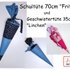 Schultüte "Fritz" 70cm und Geschwistertüte "Linchen" Nähanleitung