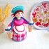 K094 Lady with a Shoulder Yoke Knitted interior doll - Amigurumi Zabelina