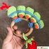 Caterpillar baby rattle