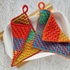 Tunisian Crochet Mosaic Potholders Scala