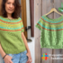 Rundpassen-Shirt, Pullover, Top stricken „Choose your colors“ nahtlos