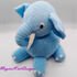 The blue elephant knitting pattern baby soft toys home decorations sofa