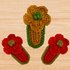 A crochet flower Hair clip PDF pattern