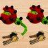 A Crochet ladybug keychain PDF pattern