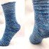 Anfänger Socken ohne Ferse, "Espiral", alle Größen, Top Down