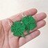 Shamrock earrings crochet pattern