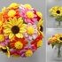 A colorful bouquet of flowers for you - easy crocheting from leftover yarn