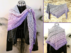 Crochet Pattern Flat Triangular Scarf "Hekate"