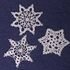 Christmas Ornaments,Crochet Pattern, Set of 3 Snowflakes,Doily Coasters