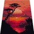 SUNSET - pattern for c2c crochet blanket