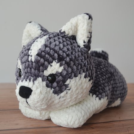 crochet husky puppy - Little Archer