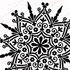 Snowflake mandala. Drawings for scrapbooking, clothes, furniture, etc.