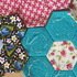 English Paper Piecing (EPP) : Hexagon-Vorlagen zum Ausdrucken (cm + inch).