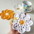 Daisy Coasters for Mother's Day - Beginner Crochet Pattern