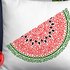 Mandala Watermelon slice clipart. Summer tropical fruits cutting file