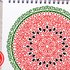 Mandala Watermelon pink green print. Summer tropical fruits cut files svg