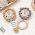 Lion baby rattle crochet pattern