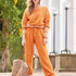 Set aus Pullover und Jogginghose in Orange