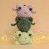 Frosch Amigurumi Häckeln Garn Spielzeug Kuscheltier