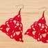 Crochet triangle earrings PDF pattern