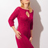 Kleid mit Cut-Out in Fuchsia