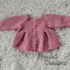 Crochet Pleated Baby Cardigan Pattern