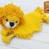 Crochet Pattern, Comforter Lion Security Blanket