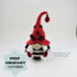 Crochet pattern- Ladybug gnome pattern- crochet gnome with ladybugs- Spring