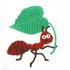 Ant crochet pattern applique