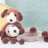 Dog snuggler crochet pattern, puppy lovey crochet pattern, cuddle toy