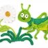 Grasshopper crochet pattern applique