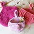 Hanging Baskets, 3 sizes - Crochet Pattern