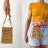 Crochet crossbody phone bag pattern, shoulder pouch, raffia mini purse bag1