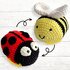 Crochet Bee / Ladybug - Reversible Plush Toy Crochet Pattern