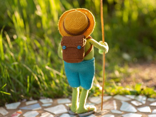 Newborn Crochet Fisherman Outfit
