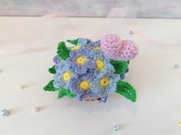 Crochet flower bouquet pattern, Mixed Flower pattern, Amigu - Inspire Uplift