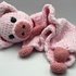 Crochet Pattern - Comforter / Lovey Pig "Piggy"