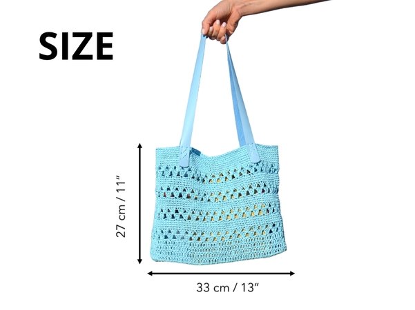 Crochet Bag Pattern Reusable Grocery Bag Weekender Bag Woman -  Denmark