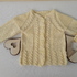 Strickanleitung Babyjacke, Größe 68-74, deutsche PDF-Datei, mit Zopfmuster