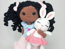 Crochet pattern Amigurumi doll Sophia and little fox Lucky