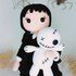 Gothic crochet doll and voodoo doll pattern Amigurumi doll pattern English