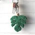 Monstera Key Chain crochet pattern