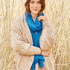 Jacke in Beige mit Aranmuster